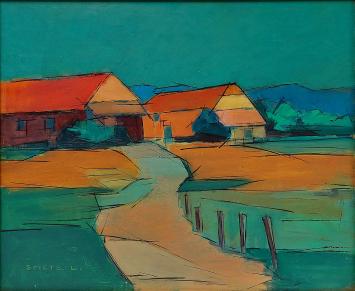 De Belgische kunstschilder Léon Smets