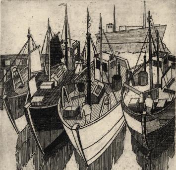 Gesigneerde ets van Léon Smets kopen