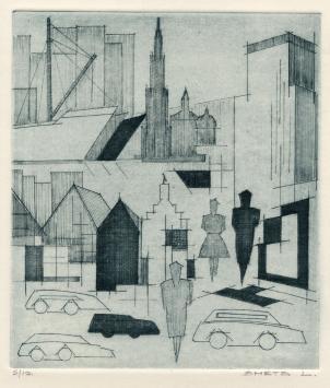 Grafisch kunstwerk van L. Smets kopen