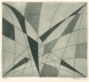 Genummerde ets van Léon Smets te koop