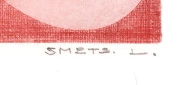 Gesigneerde ets van Léon Smets kopen