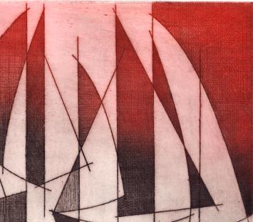 Belgische abstracte kunst kopen, boten en zeilen