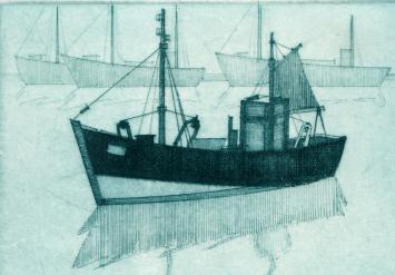 Vissersboot, ets van L. Smets