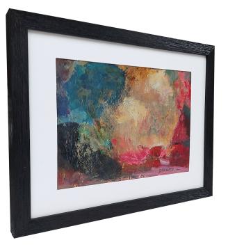 2 hoeves onder kleurrijke hemel