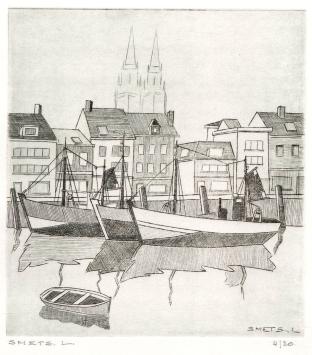 Grafisch kunstwerk van L. Smets kopen