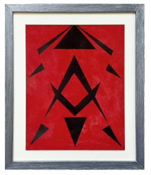 Abstract schilderij Belgische kunstenaar Léon Smets kopen