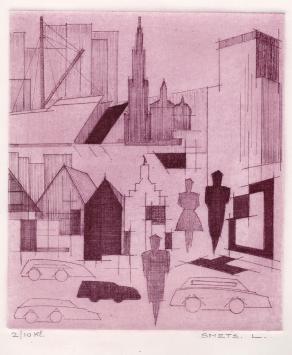Grafisch kunstwerk van L. Smets kopen