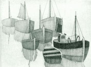 Gesigneerde ets van Léon Smets kopen