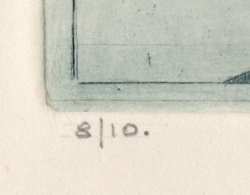 Gesigneerde ets van Léon Smets kopen