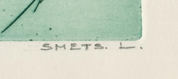 Originele ets van Léon Smets kopen