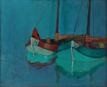 Schilderij kopen van L. Smets, op bord geschilderd