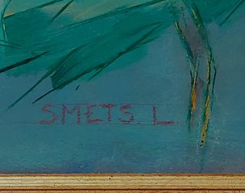 Schilderij, 2 boten te Oostende