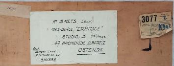 Schilderij, 2 boten te Oostende