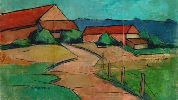 De Belgische kunstschilder Léon Smets