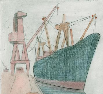 Gesigneerde ets van Léon Smets kopen