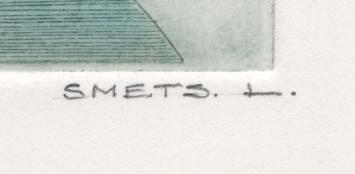 Opgehoogde ets, Schip aan wal bij scheepskraan