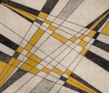 Lijnen en vlakken, abstract kunstwerk