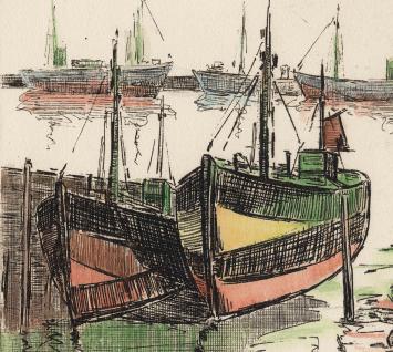 Opgehoogde ets van Léon Smets kopen