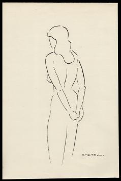 Tekening van de Belgische kunstenaar Léon Smets