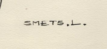 Gesigneerde tekening van Léon Smets kopen