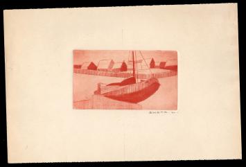 Boten geëtst Mechelse kunstenaar Léon Smets