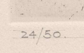 Rustige zittende naakte dame 24/50