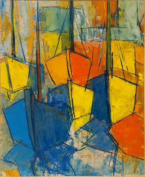 De Belgische kunstschilder Léon Smets