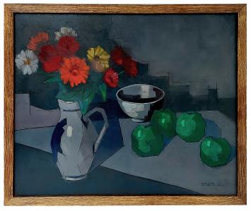 Stilleven, schilderij van de Belgische kunstenaar Léon Smets
