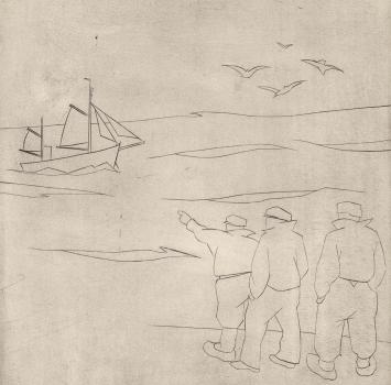 Gesigneerde ets van Léon Smets kopen