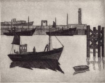 De Belgische etser Léon Smets met een strakke ets
