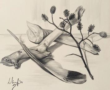 Grafisch werk van de kunstenaar Leonardo Torfs