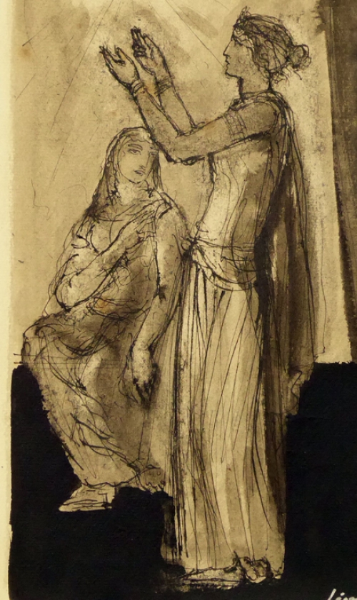 Tekening van de Franse kunstenaar Léon Zack