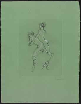 Grote droge naald ets van Leonor Fini kopen