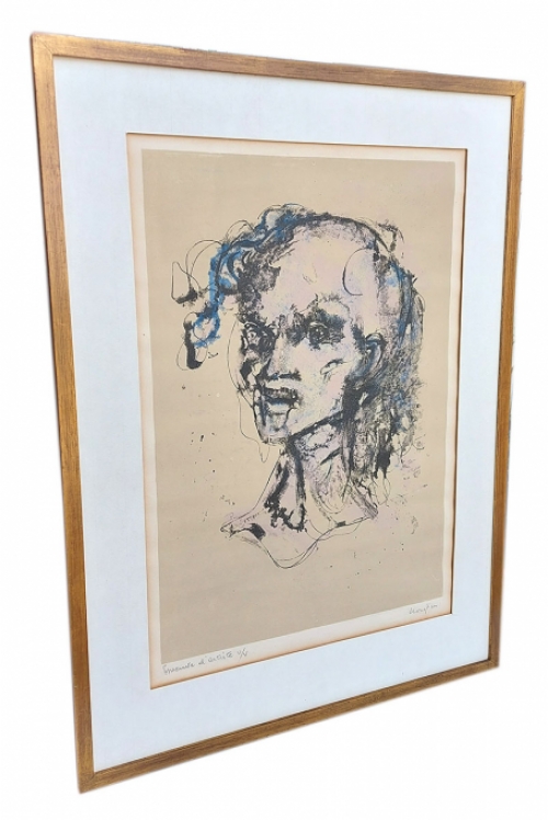 Opgehoogde litho Epreuve d'artiste V/V