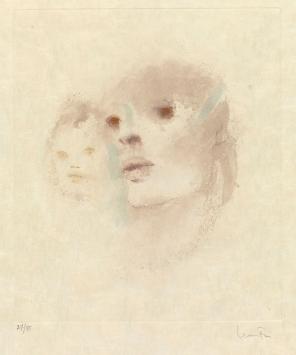 Kleurenets van Leonor Fini uit 1963