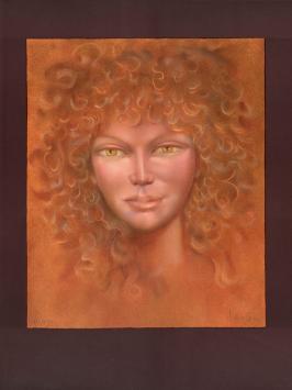 Litho van Leonor Fini, Portrait d\'Ariane