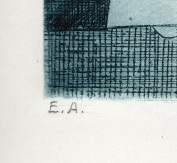 Grote abstracte hedendaagse ets