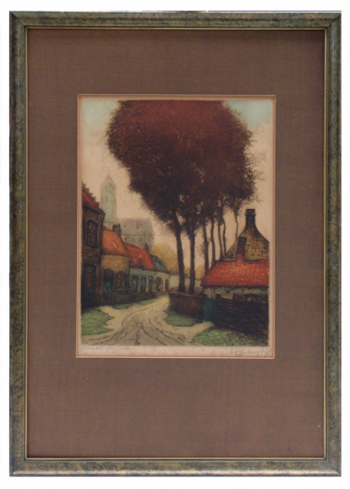 Ets van Belgische kunstenaar Léopold Henderyckx