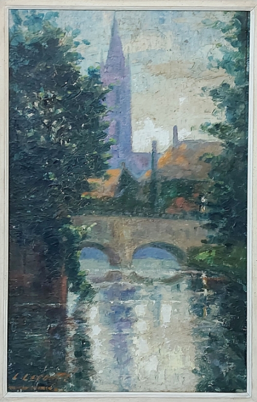 Schilderij van de Belgische schilder Léopold Lecomte kopen