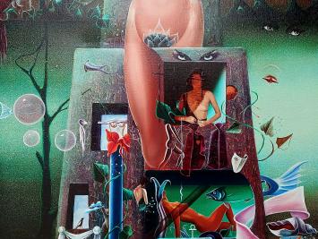 De Belgische schilder Jean-Claude L' Ernout uit Moeskroen