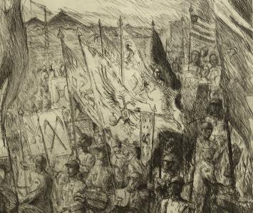 Etsen van Waalse kunstenaars kopen