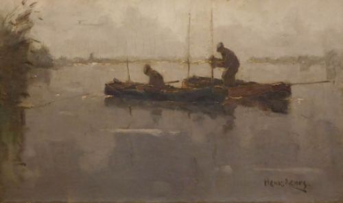 Schilderij Henk Leurs of Hendrik Leurs