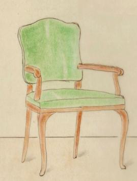 Jugendstil / Art Nouveau -ontwerp uit ca. 1900 - 1915