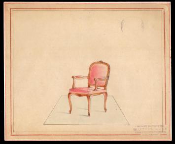 Meubelontwerp Rococo van Leytens Frères