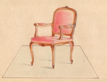 Rococo stoel van Leytens Frères