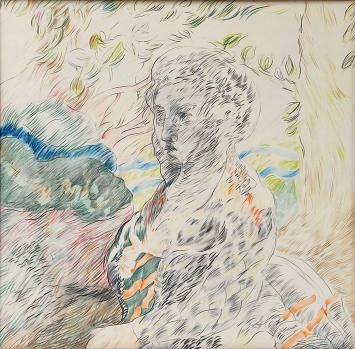 Kunstwerk op papier van Frank Liefooghe