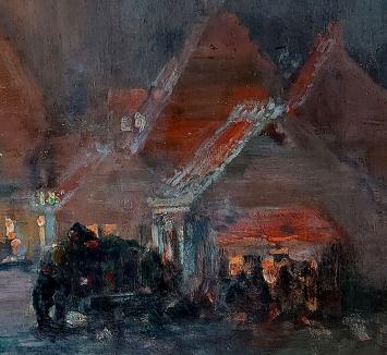 Kunstwerk op canvas van Liévin Herremans