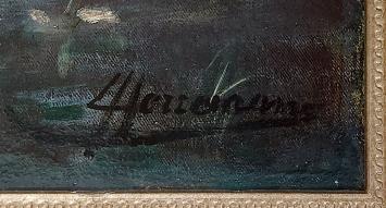 Mensen bij de kerk bij nacht