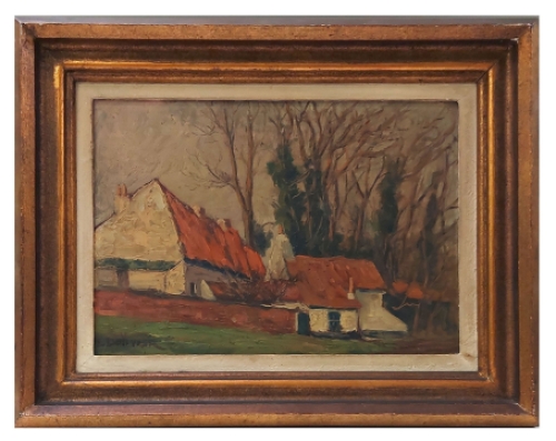 Schilderij van Belgische schilderes Liliane Duvivier