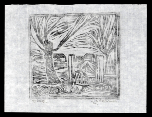 Linosnede Landschap 1979 5/25